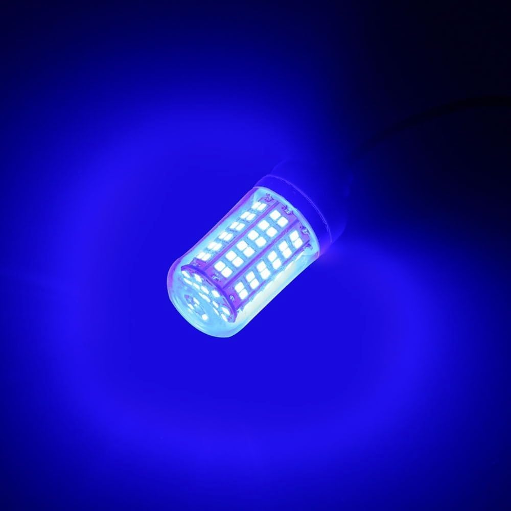 ‌12V 15W 108-LED Fishing Light IP68 Water Proof Submersible Underwater Lamp with 5M Cord for Night Fishing, Boats & Rafting