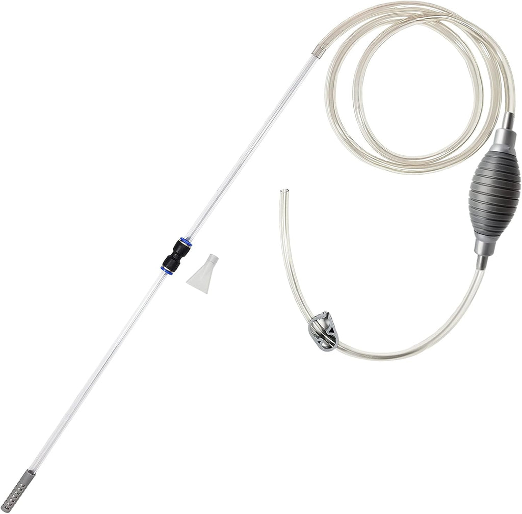 10 Gallon Fish Tank cleaner and Aquarium Water Changer Siphon with a Thinner Water Tubing. Perfect for Cleaning Small Fish Tanks, Gravel Vacuum for Aquarium Kit