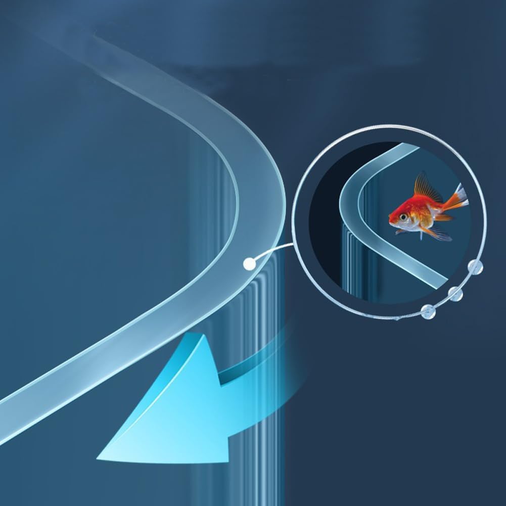 1.5 Gallon Aquarium Fish Tank，Rimless Aquarium Tank，8.7" L × 5.9" W × 6.7" H