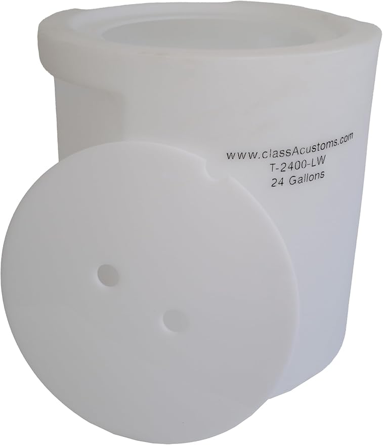 classAcustoms Marine T-2400-LW 24 Gallon Livewell/Baitwell for Live Fishing Bait, and Keeping Caught Fish Alive. Use on Fishing Boat, Pontoon Boat, Piers, and Fishing Docks, and for Shore Fishing.