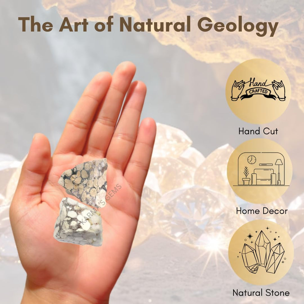 1 LB Fossil Jasper - Natural Raw Stones for Tumbling, Cabbing, Fountain Rocks, Decoration, Polishing, Wire Wrapping, Wicca & Reiki, Gemstone, 1 Inch+ Size, 2000+ Carat