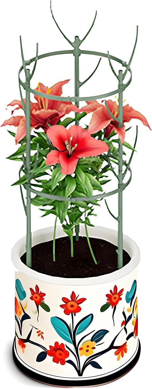 10 Pack Stackable Monstera Plant Support, Garden Stakes for Climing Plants Stem Support, Durable Plant Accessories for Indoor Outdoor Potted Plants, Flower Other Climbing Plants