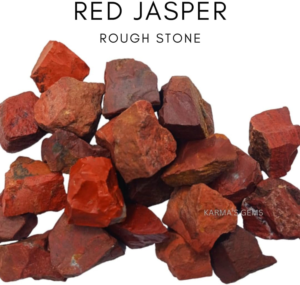 1 LB Red Jasper - Natural Raw Stones for Tumbling, Cabbing, Fountain Rocks, Decoration, Polishing, Wire Wrapping, Wicca & Reiki, Gemstone, 1 Inch+ Size, 2000+ Carat