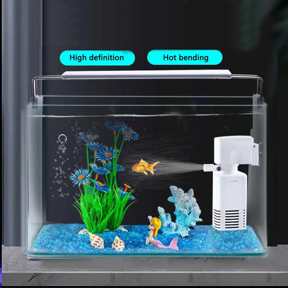 1.5 Gallon Aquarium Fish Tank，Rimless Aquarium Tank，8.7" L × 5.9" W × 6.7" H