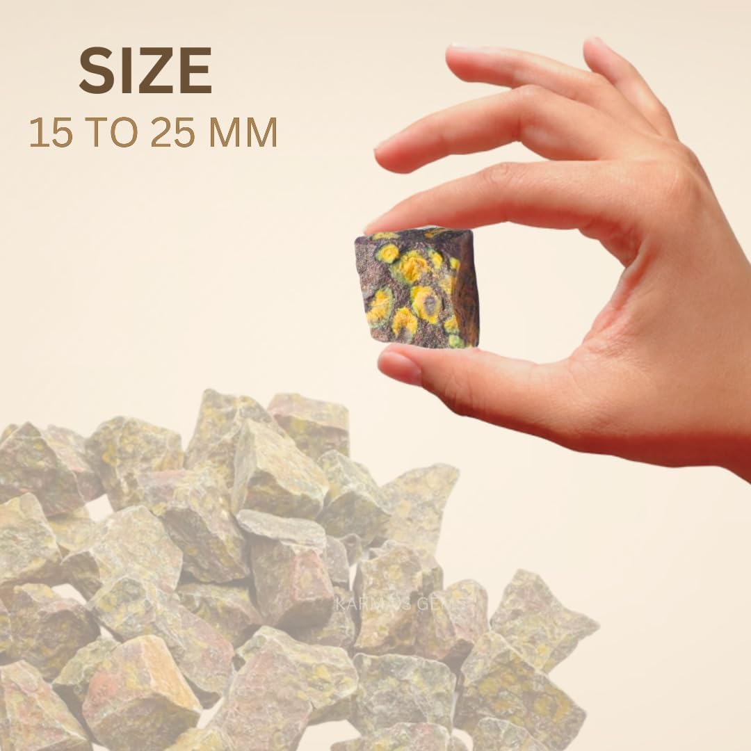 1 LB Fruit Jasper - Natural Raw Stones for Tumbling, Cabbing, Fountain Rocks, Decoration, Polishing, Wire Wrapping, Wicca & Reiki, Gemstone, 1 Inch+ Size, 2000+ Carat