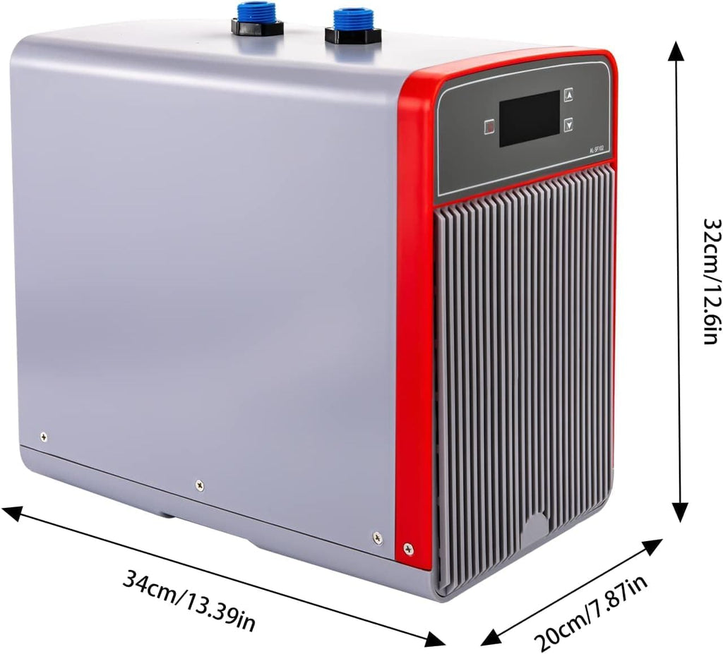 1/10 HP Aquarium Chiller, 42 Gal Fish Tank Chiller Special, 150W Quiet Cooling System Aquarium Water Chillers with Auto Temp Control, LED Display for Freshwater & Saltwater