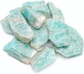 1 LB Amazonite - Natural Raw Stones for Tumbling, Cabbing, Fountain Rocks, Decoration, Polishing, Wire Wrapping, Wicca & Reiki, Gemstone, 1 Inch+ Size, 2000+ Carat