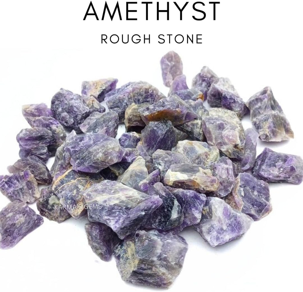 1 LB Amethyst - Natural Raw Stones for Tumbling, Cabbing, Fountain Rocks, Decoration, Polishing, Wire Wrapping, Wicca & Reiki, Gemstone, 1 Inch+ Size, 2000+ Carat