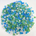 0.88LB Sea Glass Fish Tank Gravel Aquarium Glass Stones Sea Glass Pebbles Aquarium Gravel Rocks Fish Tank Rocks, Beads Pebbles Rock Sand Glass Gems Stones for Vase Filler Turtle Fish Tank Decoration