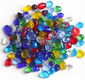 1 Lb Sea Glass for Crafts, 0.2-0.35" Gravel for Aquarium, Fish Tank, Freshwater Tank, Turtle Tank, Colorful Small Rocks for Pots Indoor, Decorative Pebbles for Indoor Plants