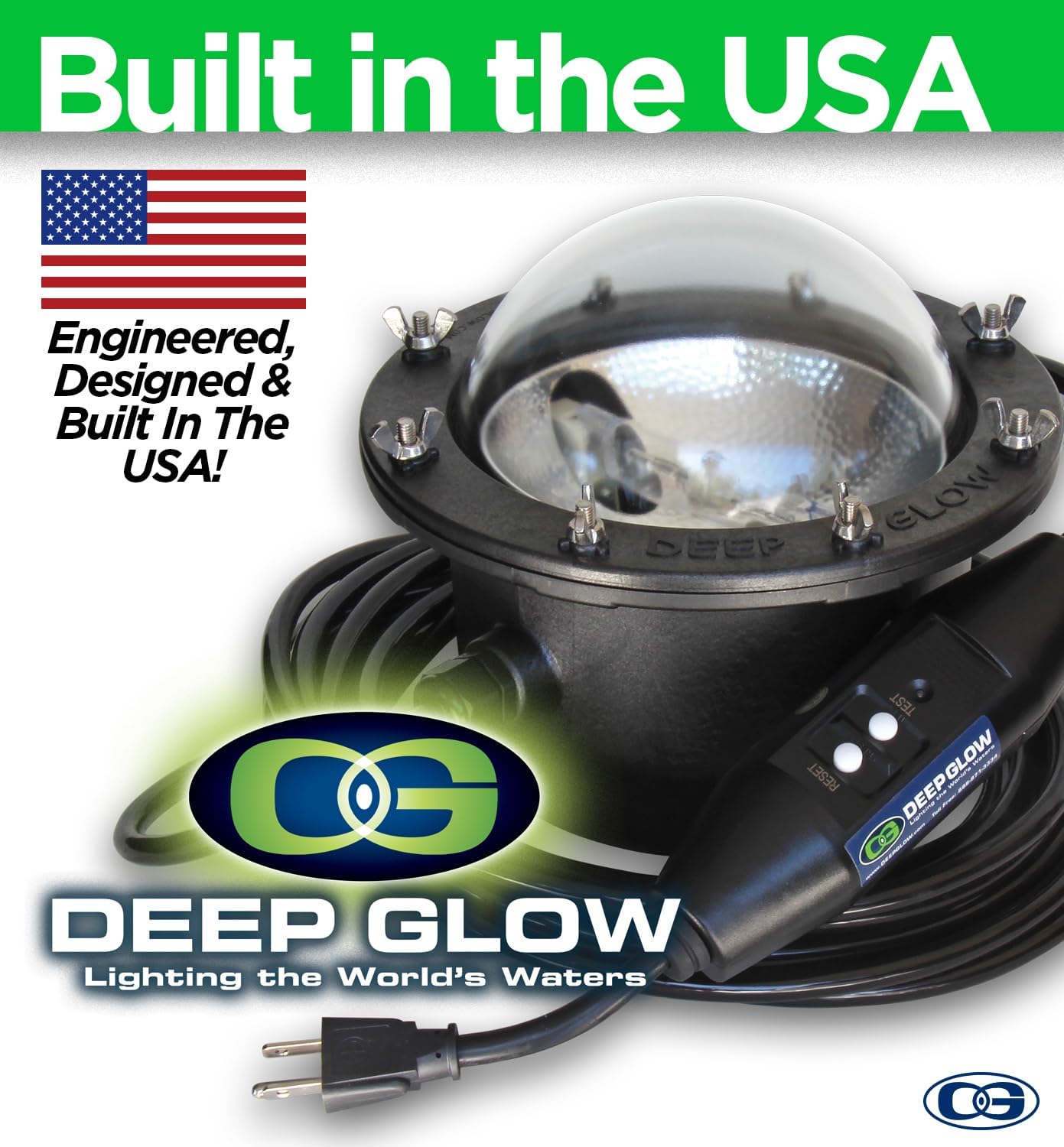 Clear Underwater Dock Light - Brightest HID Submersible Light for Enhanced Fishing, Dock Illumination, Nighttime Safety, Easy Installation - Easy Installation