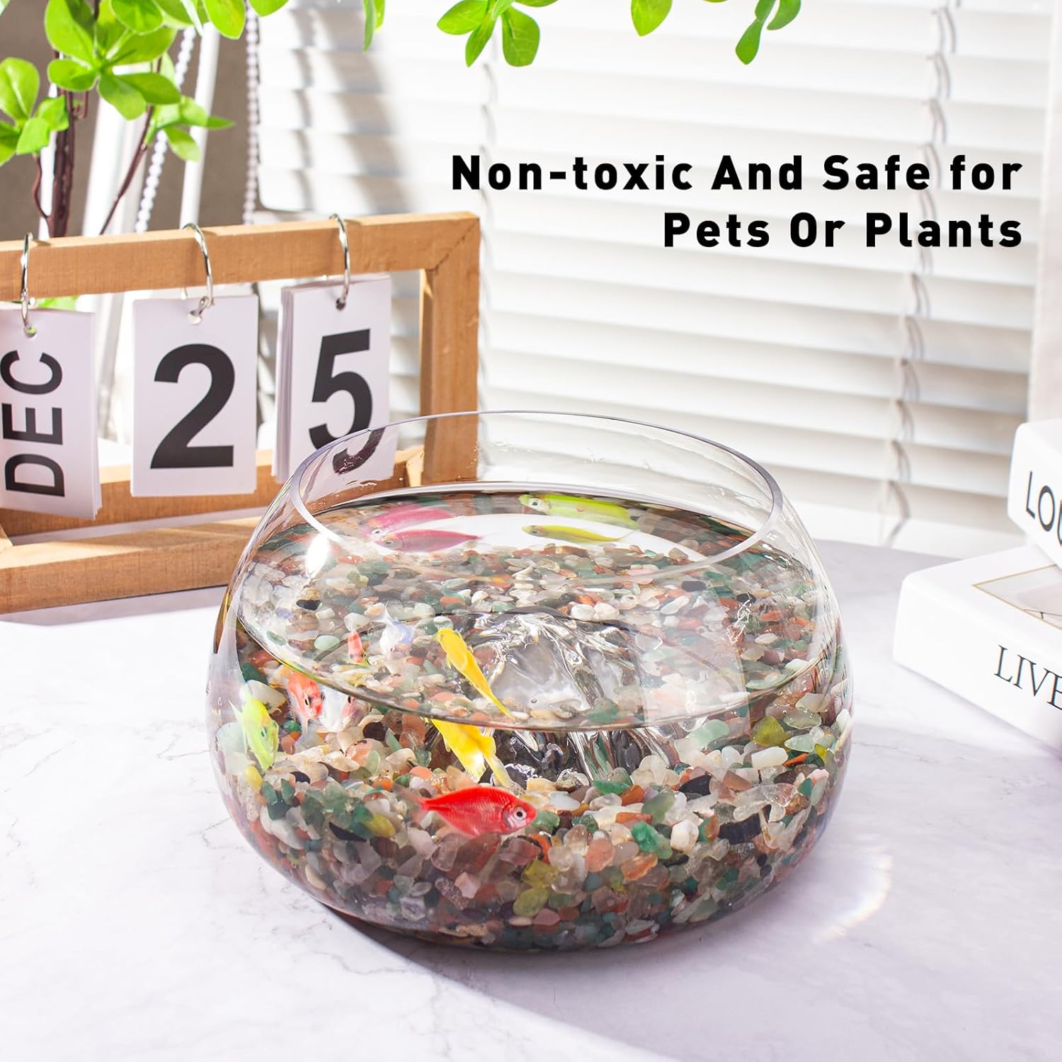 0.5 Lb/230g Chakra Crystal Chips Bulk Quartz Rocks, Natural Tumbled Healing Crystal Chips Crushed Stones Irregular Shaped for Aquarium, Vase Fillers, Succulent Plants Decor - 5-7mm