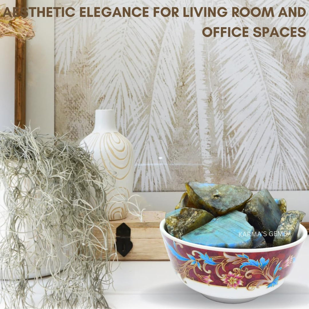 1 LB Labradorite - Natural Raw Stones for Tumbling, Cabbing, Fountain Rocks, Decoration, Polishing, Wire Wrapping, Wicca & Reiki, Gemstone, 1 Inch+ Size, 2000+ Carat