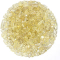 1.1lb Natural Crushed Citrine Quartz Lemon Quartz Tumbled Crystal Chips-Citrine Quartz Healing Crystals Bulk, Beautiful Package for Gift