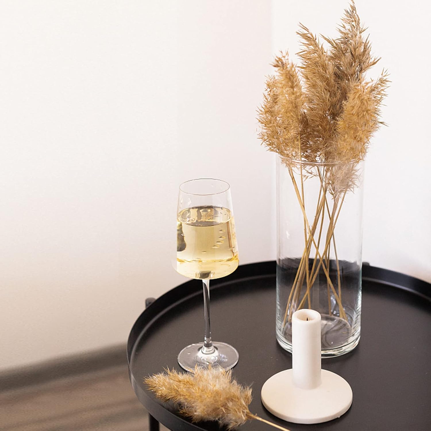 10 Inch Tall Cylinder Vases,Set of 3 Glass Vase for Centerpieces,Clear Flower Vase Decorative Floral Vase for Home Decor,Candle Holder,Wedding Favors(4" W X 10" H)