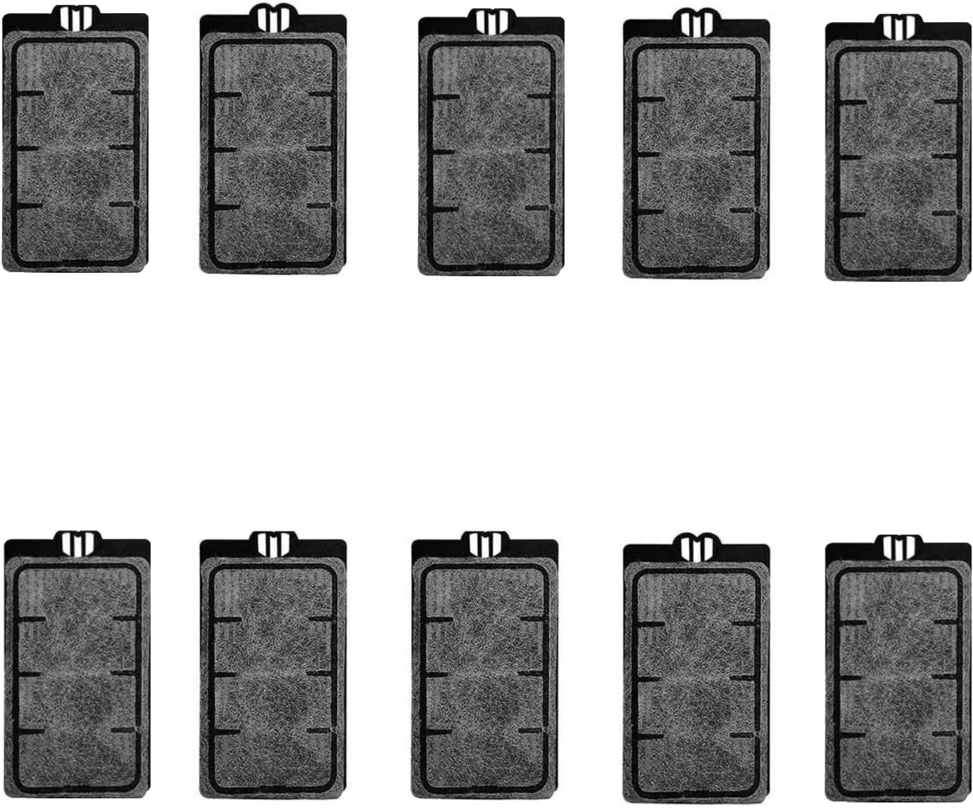 10 Pack 3-Layer Auqarium Filter Replacement Plates,Turtle Filter Cartridges or Fish Tank Filter Sponges for Low-Water Filter