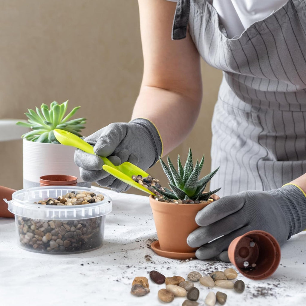 10 lbs Pebbles for Indoor Plants, Succulent, Bamboo, Vase, 3/8" Plant Rocks for Pots Indoor, Small River Rocks Decorative Pea Gravel, Highly Polished