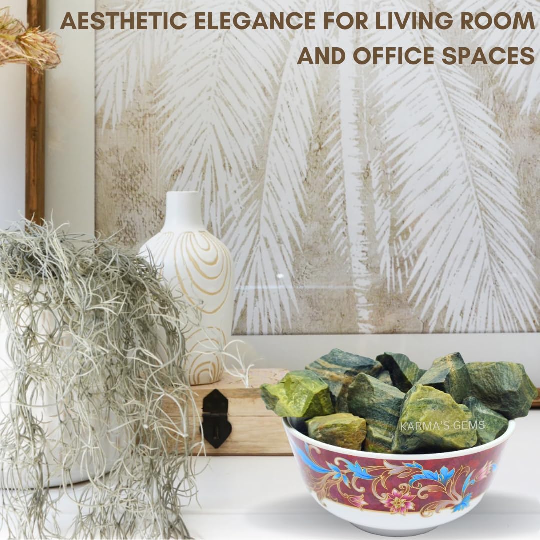 1 LB Kambaba Jasper - Natural Raw Stones for Tumbling, Cabbing, Fountain Rocks, Decoration, Polishing, Wire Wrapping, Wicca & Reiki, Gemstone, 1 Inch+ Size, 2000+ Carat