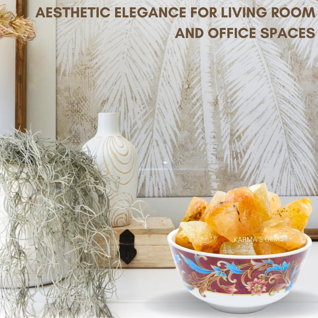 1 LB Golden Quartz (Indian Citrine)- Natural Raw Stones for Tumbling, Cabbing, Fountain Rocks, Decoration, Polishing, Wire Wrapping, Wicca & Reiki, Gemstone, 1 Inch+ Size, 2000+ Carat