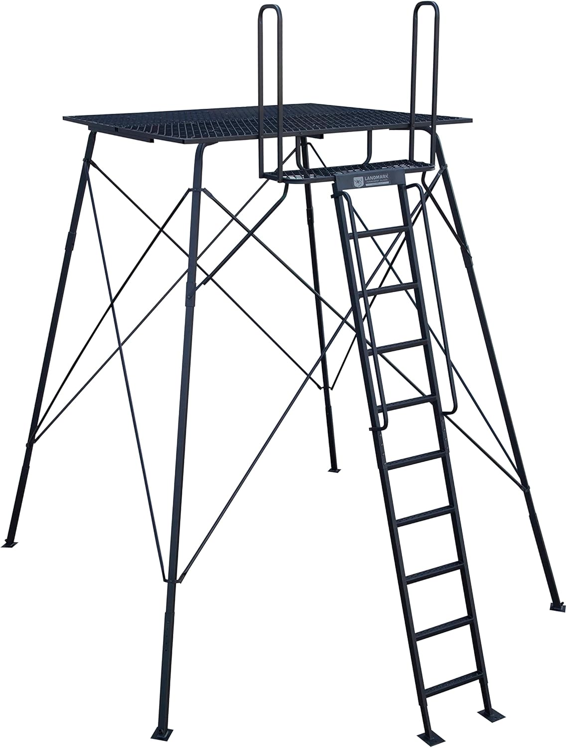 Rivers Edge Landmark 10’ 600 Tower, 10' Height, 72" x 72" Platform, Large Entry Platform, Unmatched Stability, 5-Point Anchoring System, LM623
