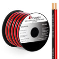 10 Gauge Wire 25FT, 10AWG Red Black Electrical Wire LED Strips Extension Cord 12V/24V DC Cable, 10 AWG 2 Conductors Flexible Low Voltage Wire for in-Home, Autos, Speaker use