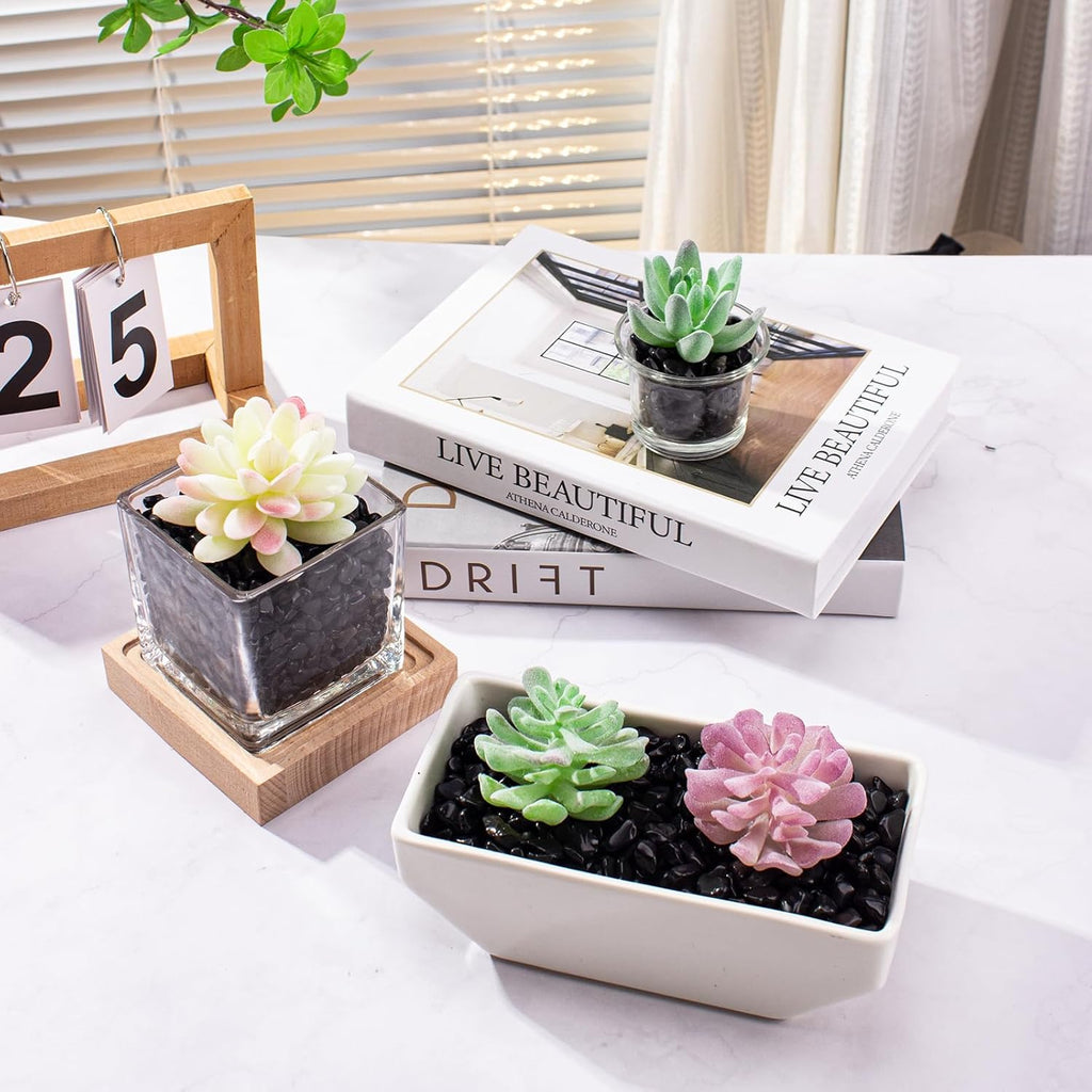 0.88 Lb Black Obsidian Natural Tumbled Healing Crystal Chips Bulk, Aquarium Gravel Rocks Stones Pebbles Fish Tank Marbles for Aquarium, Vase Fillers, Succulent Plants Decor