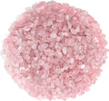 1.1lb Natural Crushed Rose Quartz Crystal Tumbled Chips-Healing Crystals Chips Bulk, Crushed Crystal Gemstones for Crafts, Beautiful Package for Gift (Rose Quartz)