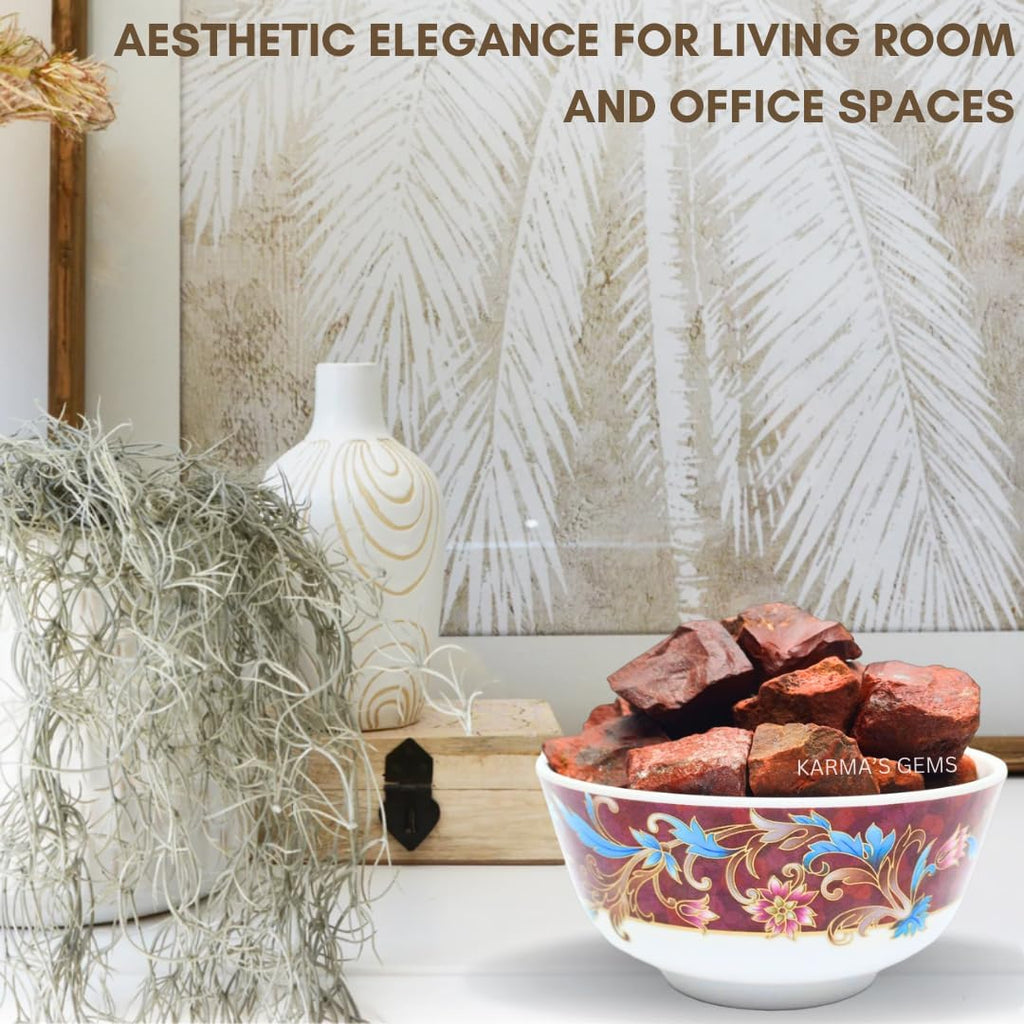 1 LB Red Jasper - Natural Raw Stones for Tumbling, Cabbing, Fountain Rocks, Decoration, Polishing, Wire Wrapping, Wicca & Reiki, Gemstone, 1 Inch+ Size, 2000+ Carat