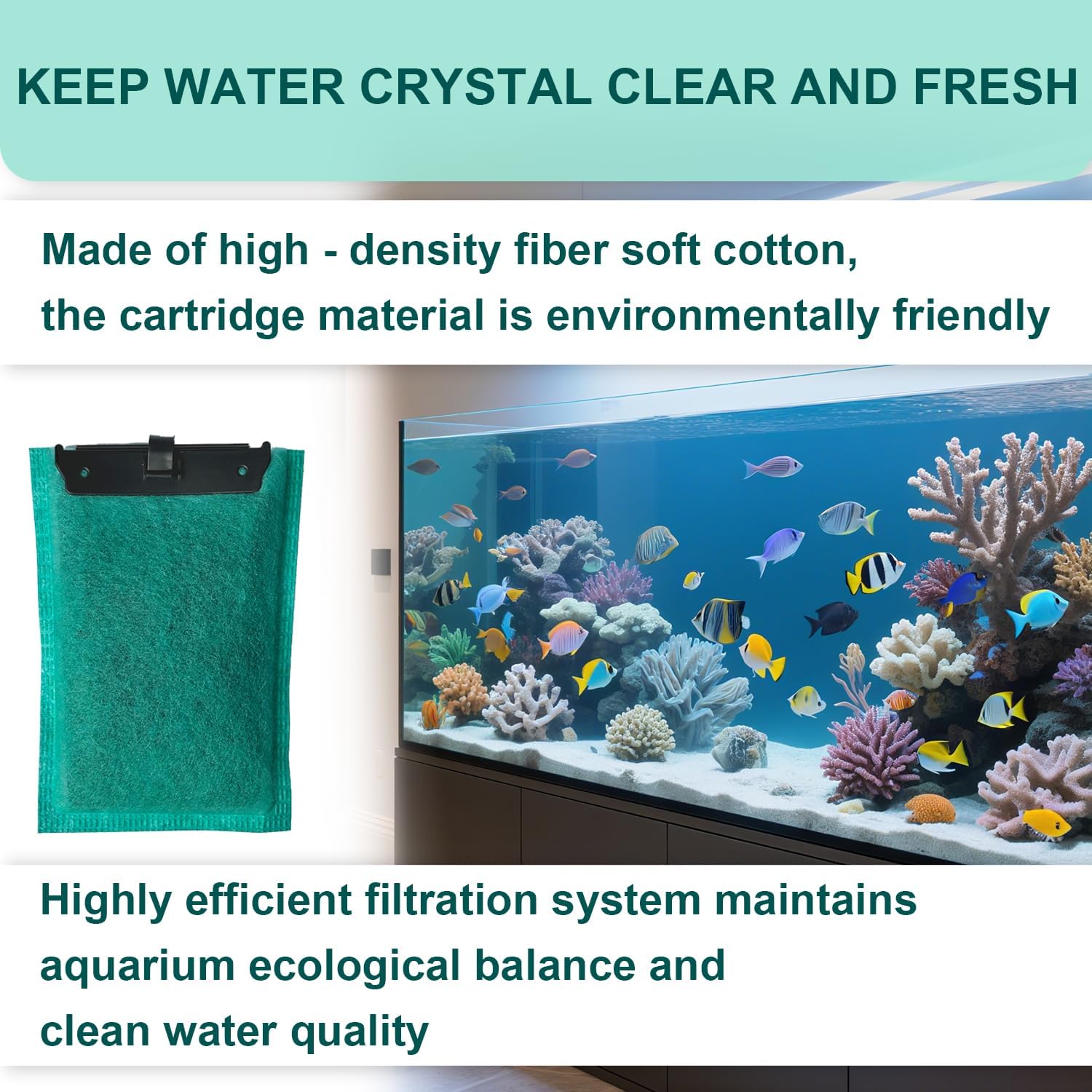 10 Bio-Bag Medium Filter Cartridges with 4 Foam Filters Compatible with Tetra Whisper Internal Power Filter 5-10 Gallons and Whisper Bio-Bag Filters 10i/IQ10/PF10, ReptoFilter 20 Gallons