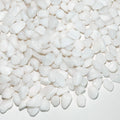 10 lbs White Pebbles for Indoor Plants, 3/8 Inch Decorative White Stones. Polished River Rocks for Potted Plants Vase Cactus Bird Bath and Outdoor Garden Landscaping