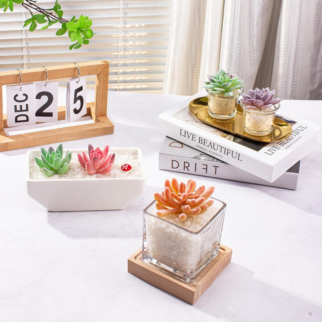 0.88 Lb Clear Quartz Crystal Chips Natural Tumbled Healing Crystal Chips Bulk Crushed Stones, Betta Fish Tank Gravel Rocks Clear Mini Pebbles for Aquarium, Vase Fillers, Succulent Plants Decor, 3-5 mm