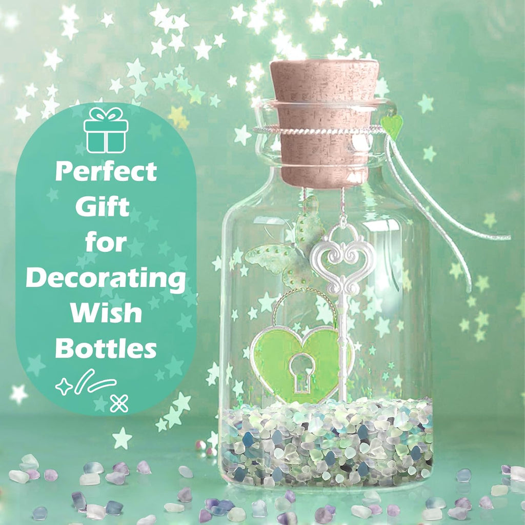 1 Lb/460g Small Pebbles for Indoor Plants, 0.15-0.3" Decorative Pebbles Vase Filler, Crystal Chips Crushed Stone, Aquarium Rocks for Fish Tank, Crafts, Terrarium Decor