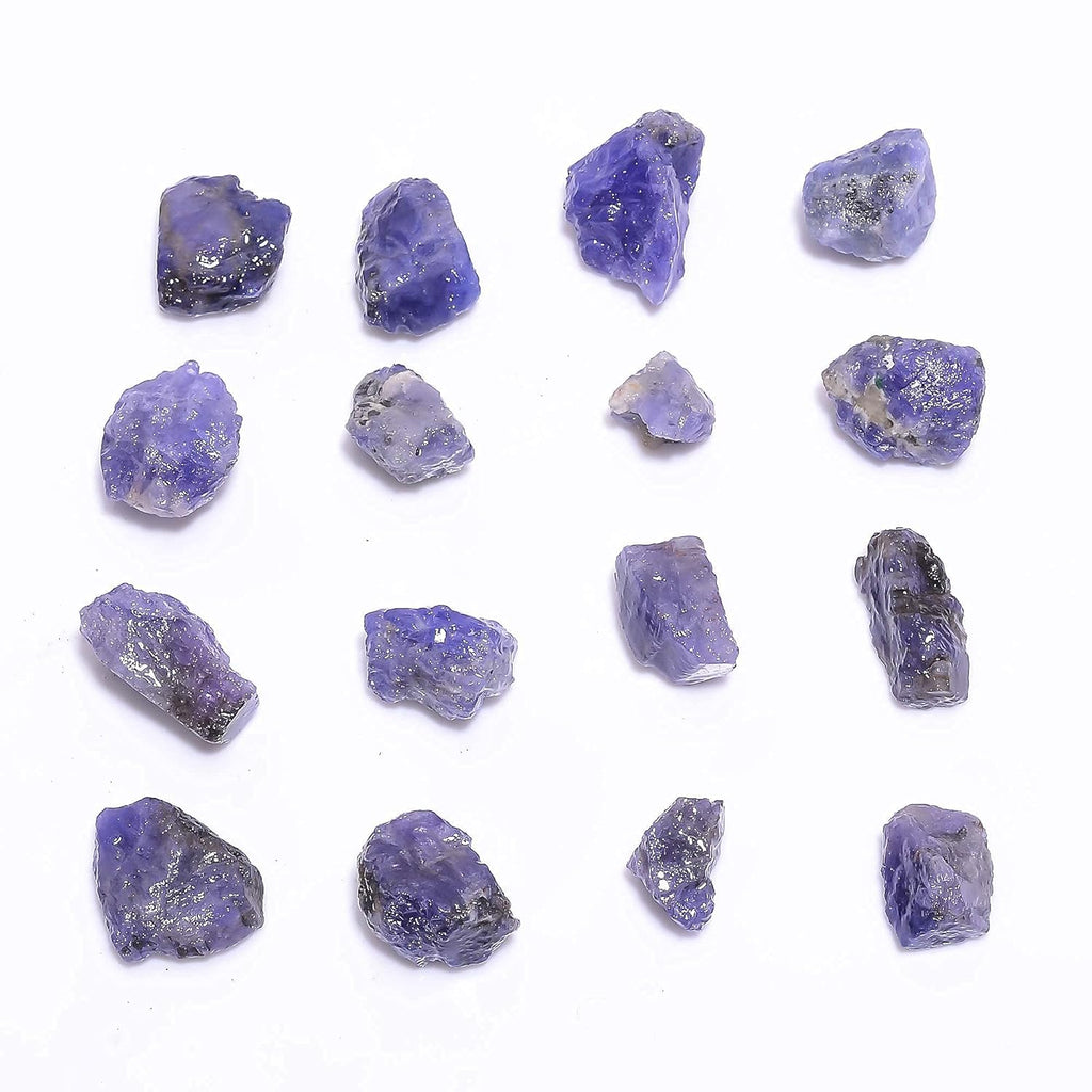 (5 to 6pcs) (100 carats) Natural Raw Tanzanite Stone, Rough Gemstone and Crystals, Wholesale Lot, Raw Crystals, Rock Stones, Jewelry Making Supplies, DIY & Crafts, 10 to 20 mm