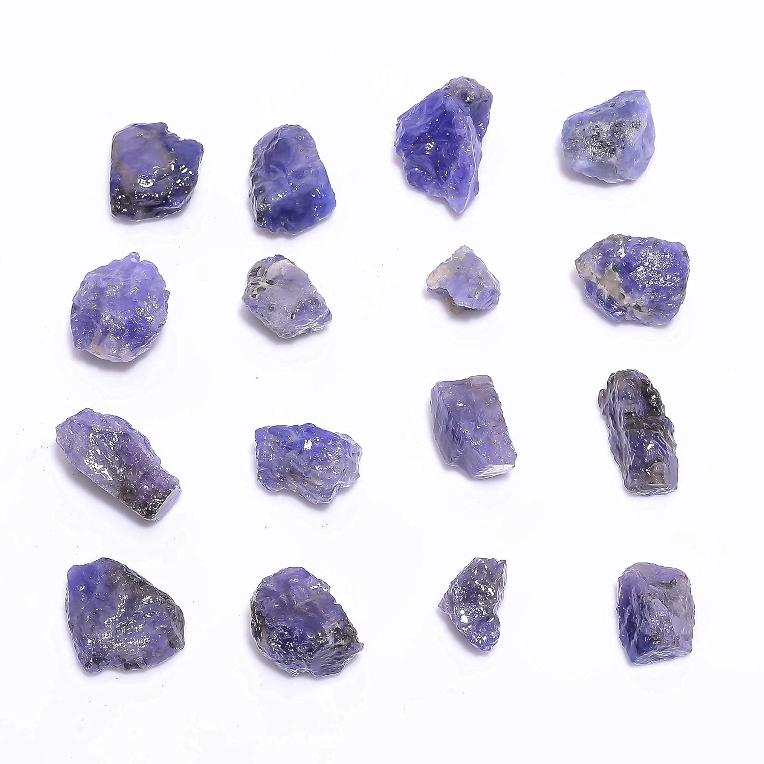 (5 to 6pcs) (100 carats) Natural Raw Tanzanite Stone, Rough Gemstone and Crystals, Wholesale Lot, Raw Crystals, Rock Stones, Jewelry Making Supplies, DIY & Crafts, 10 to 20 mm