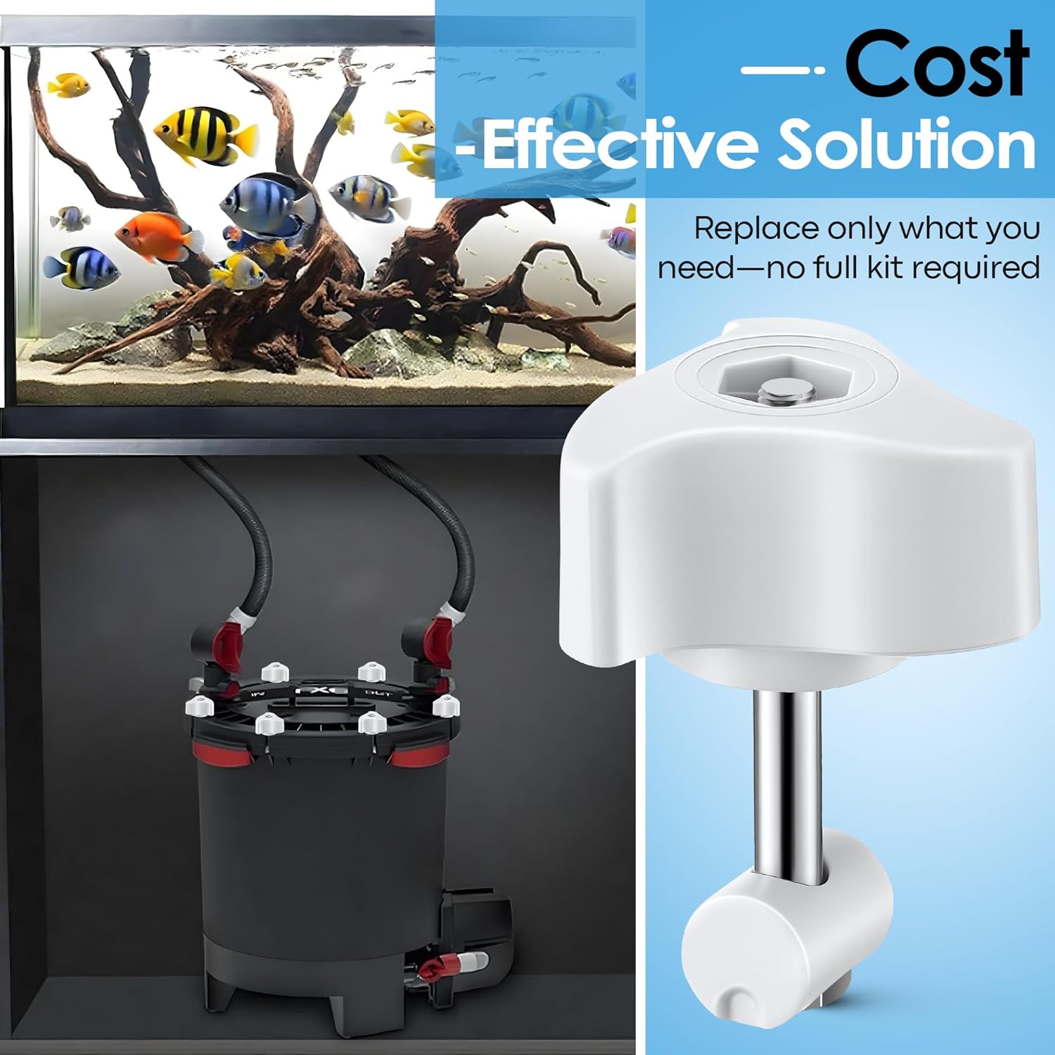 1 Pack Replacement Parts Compatible with Fluval Canister Filters, Lid Fastener Compatible with Fluval FX6 FX5 FX2 FX4, Secure Fit and Long Lasting