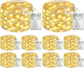 10 Pack 16FT 50 LED Fairy Lights Battery Operated with Timer, 8 Modes USB Mini Twinkle Light, Small String Lights for Christmas Tree Wreath Vase Bedroom DIY Party Decorations-Warm White