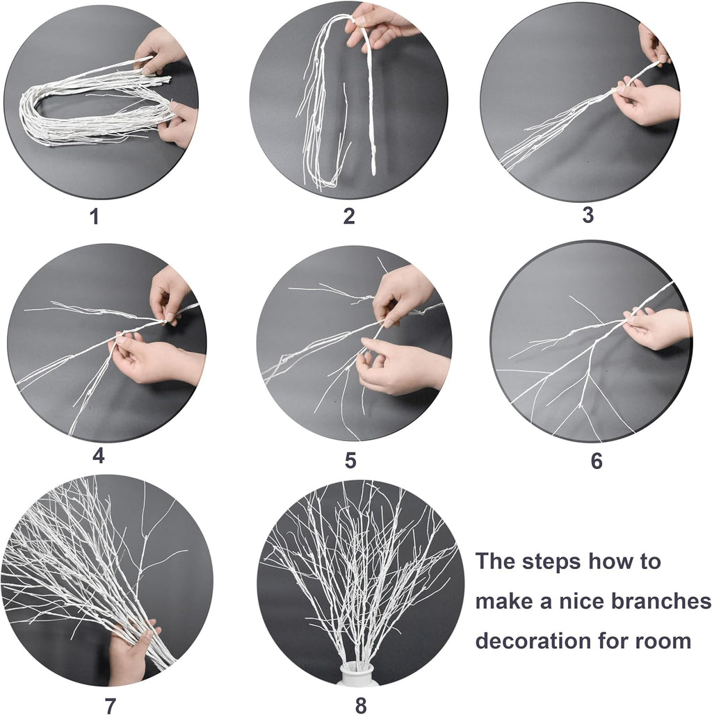 10 PCS Artificial Branches Curly Willow Branches Olive Branches for Vases,30.7 Inches Faux Branches Decorative Branches Sticks for Flower Arrangements,Decorative Plants for Wooden Vase Decor