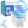10 Pack Large Replacement Filter Cartridges Compatible for Aqueon QuietFlow Power Filter Size 20,30,50,55/75