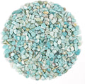 1.1lb Natural Crushed Amazonite Crystal Tumbled Chips-Healing Crystals Chips Bulk, Crushed Crystal Gemstones for Crafts, Beautiful Package for Gift (Amazonite)