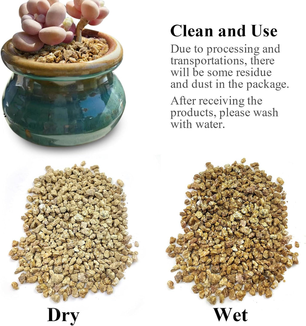 10 lbs Maifanitum Stones for Succulent,1/4 Inch Decorative Rocks for Indoor Plants, Bonsai, Soil Cover. Small Stones for Water Drainage and Plant Growth