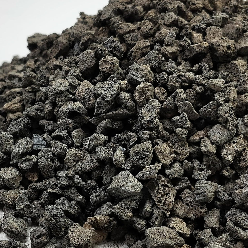 10 lbs Black Lava Rocks for Fire Pits,5-8 MM Crush Volcanic Rock Pumice Soil Additive for Succulent Plants Aquarium Cactus Bonsai and Garden Landscaping