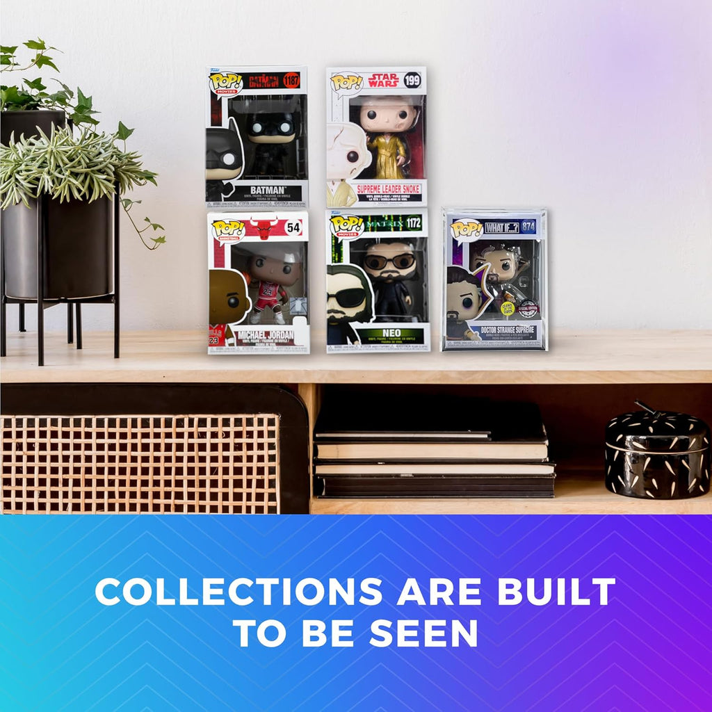 1 Clear Hard Plastic Premium Funko Pop Protector Display Case for 4" Figures, Made in USA, Stackable Display Cases by Gary Plastic Packaging