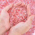 0.5 Lb/230g Watermelon Red Crushed Stone Crystal Chips Bulk, Tumbled Healing Crystal Chips Natural Gemstones Crushed Stones Decorative Vase Fillers Aquarium Gravel Rocks, 5-7mm