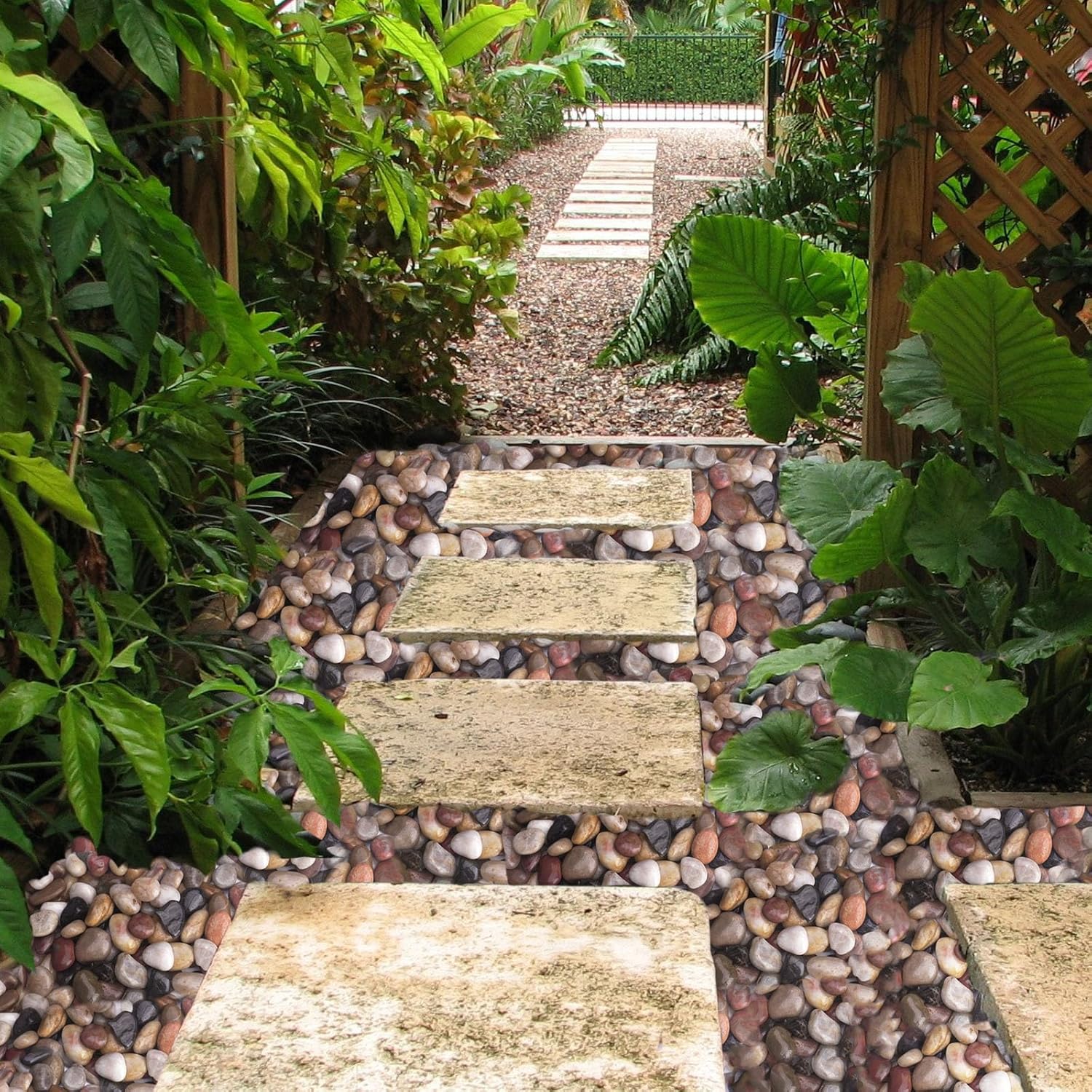 10 lbs Decorative Rocks for Planters and Outdoor Landscaping, 1"- 1 1/2", Pebbles for Indoor Plants, Vases, Terrarium, Polished Stones for Garden Decor