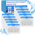 10 Pack Small Replacement Filters Cartridges with Aqueon QuietFlow,Replacement Filter Cartridges with Aqueon QuietFlow with More Activated Carbon,for Minibow Aquarium Filters Size 1/2.5/5 Gallon