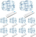 10 Pack Fairy Lights Battery Operated with Timer, 10 Ft 30 LED String Lights Indoor Outdoor, 8 Modes Waterproof Twinkle Lights for Bedroom DIY Crafts Home Party Wedding Christmas Decor, Cool White