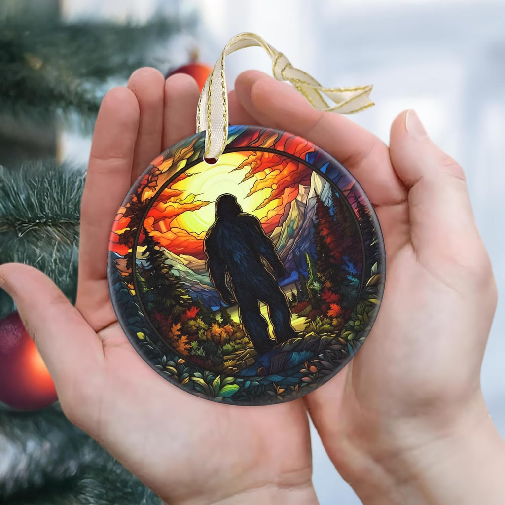 2025 Christmas Ornament - Round Ceramic Tree Decoration, Holiday Decor, Beautiful Gift Idea for Christmas 2025, Exchange, Gifts for Men