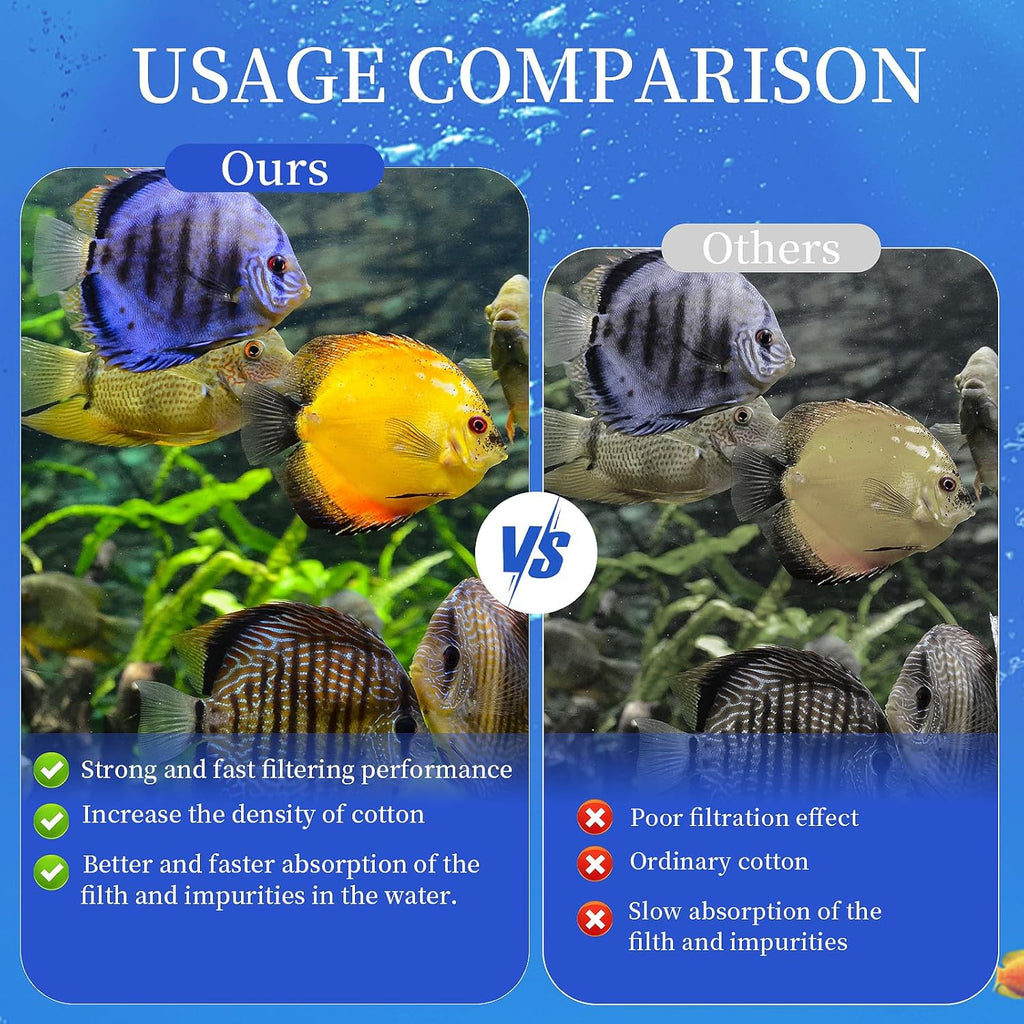 10 Pack Small Replacement Filters Cartridges with Aqueon QuietFlow,Replacement Filter Cartridges with Aqueon QuietFlow with More Activated Carbon,for Minibow Aquarium Filters Size 1/2.5/5 Gallon