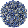 1.1lb Natural Crushed Lapis Lazuli Crystal Tumbled Chips-Lapis Lazuli Healing Crystals Chips Bulk, Crushed Crystal Gemstones for Crafts, Beautiful Package for Gift(Lapis Lazuli)