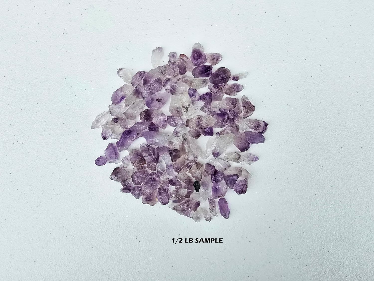 1 Pound Crushed Amethyst Crystal Bulk Chips Raw Stones for Crafting, Beading and Healing